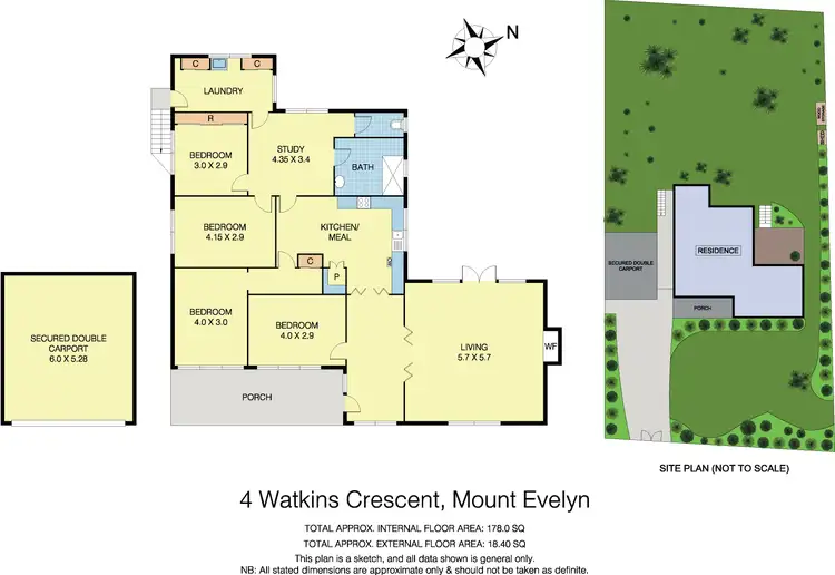 Floorplan of Homely house listing, 4 Watkins Crescent, Mount Evelyn VIC 3796
