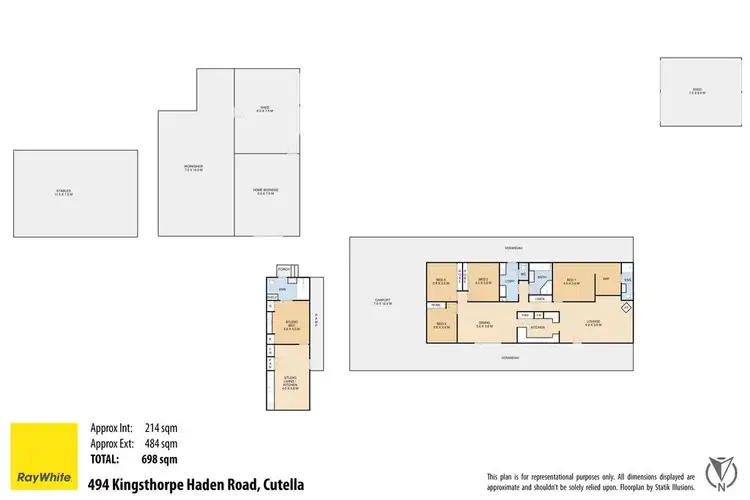 Floorplan of Homely rural property listing, 494 Kingsthorpe-Haden Road, Kingsthorpe QLD 4400