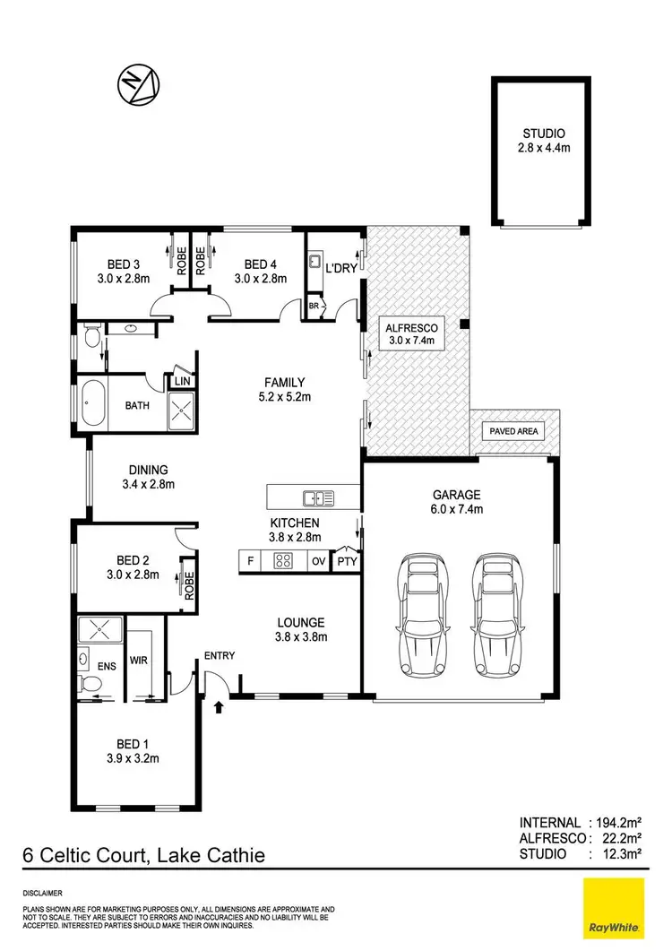 Floorplan of Homely house listing, 4 Celtic Court, Lake Cathie NSW 2445