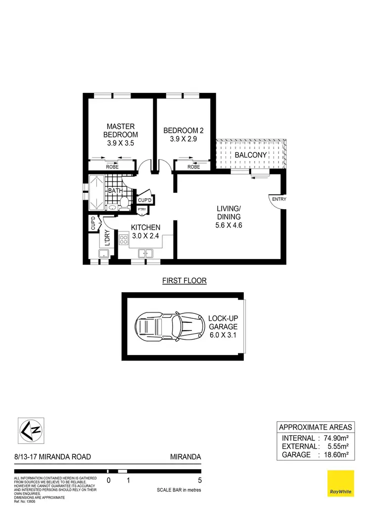 Floorplan of Homely house listing, 8/13-17 Miranda Road, Miranda NSW 2228