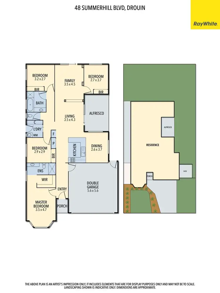 Floorplan of Homely house listing, 48 Summerhill Boulevard, Drouin VIC 3818
