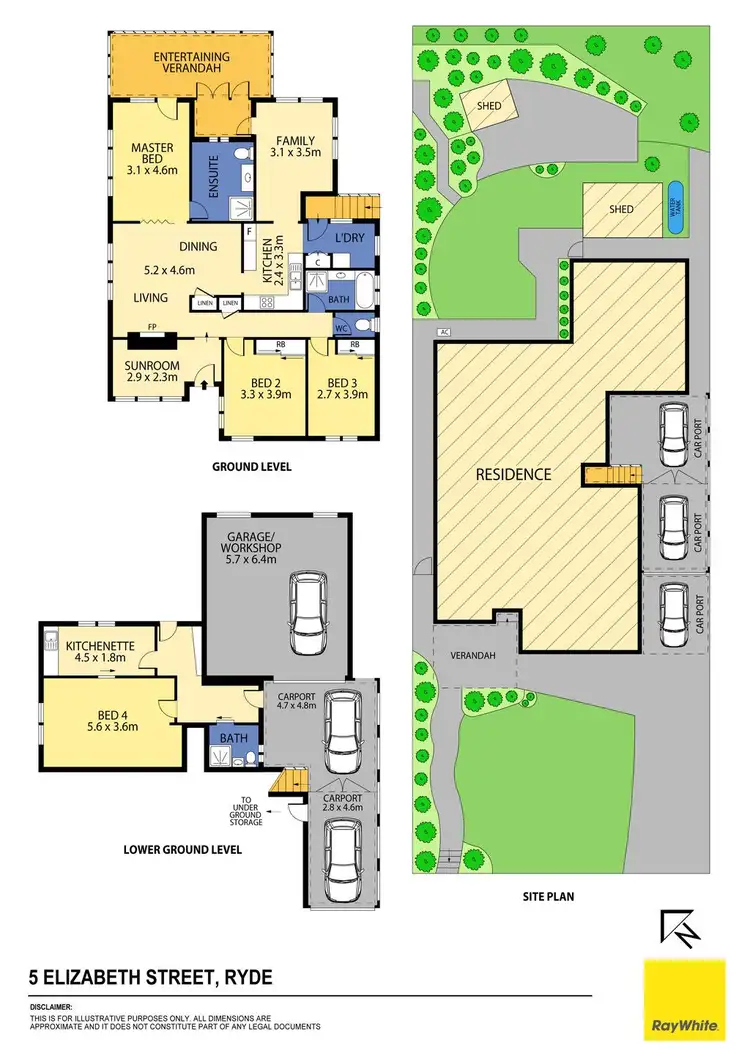 Floorplan of Homely house listing, 5 Elizabeth Street, Ryde NSW 2112