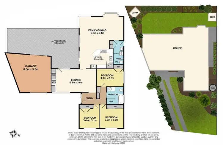 Floorplan of Homely house listing, 6 Aruma Court, Chelsea VIC 3196