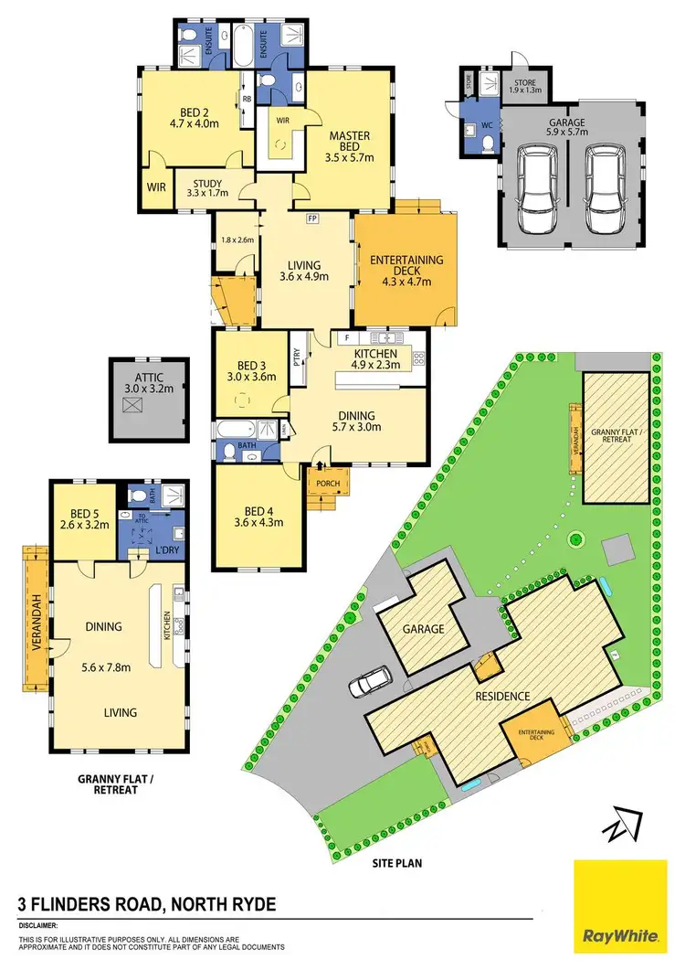 Floorplan of Homely house listing, 3 Flinders Road, North Ryde NSW 2113