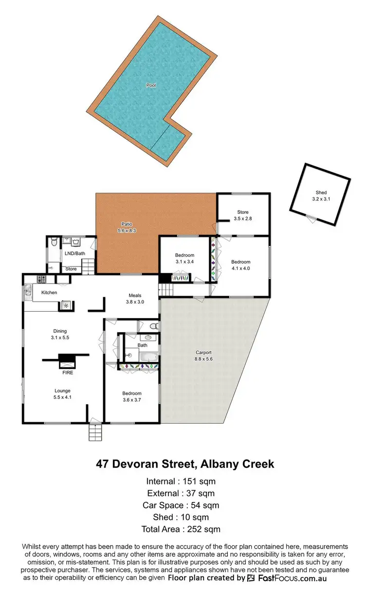 Floorplan of Homely house listing, 47 Devoran Street, Albany Creek QLD 4035