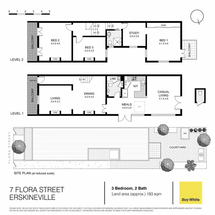 Floorplan of Homely house listing, 7 Flora Street, Erskineville NSW 2043