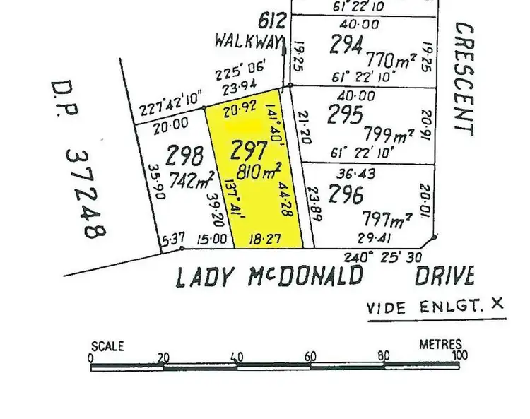Floorplan of Homely land listing, 8 (lot 297) Lady McDonald Drive, Wallaroo SA 5556