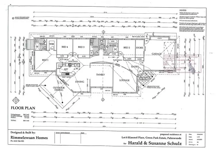 Floorplan of Homely house listing, 8 Rimmel Place, Palmwoods QLD 4555
