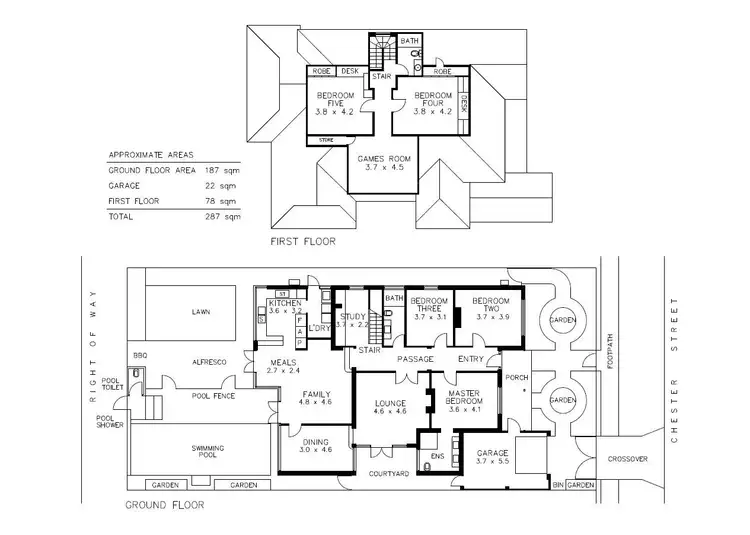 Floorplan of Homely house listing, 17 Chester Street, Subiaco WA 6008