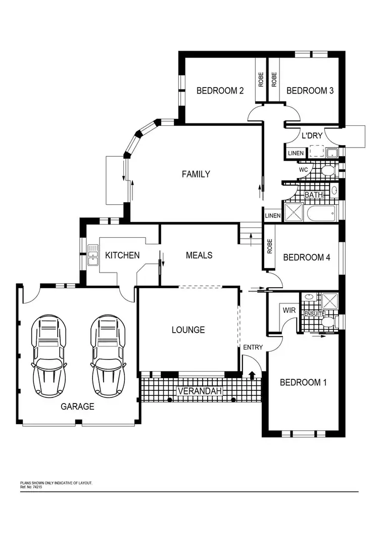 Floorplan of Homely house listing, 7 Counihan Court, Dunlop ACT 2615