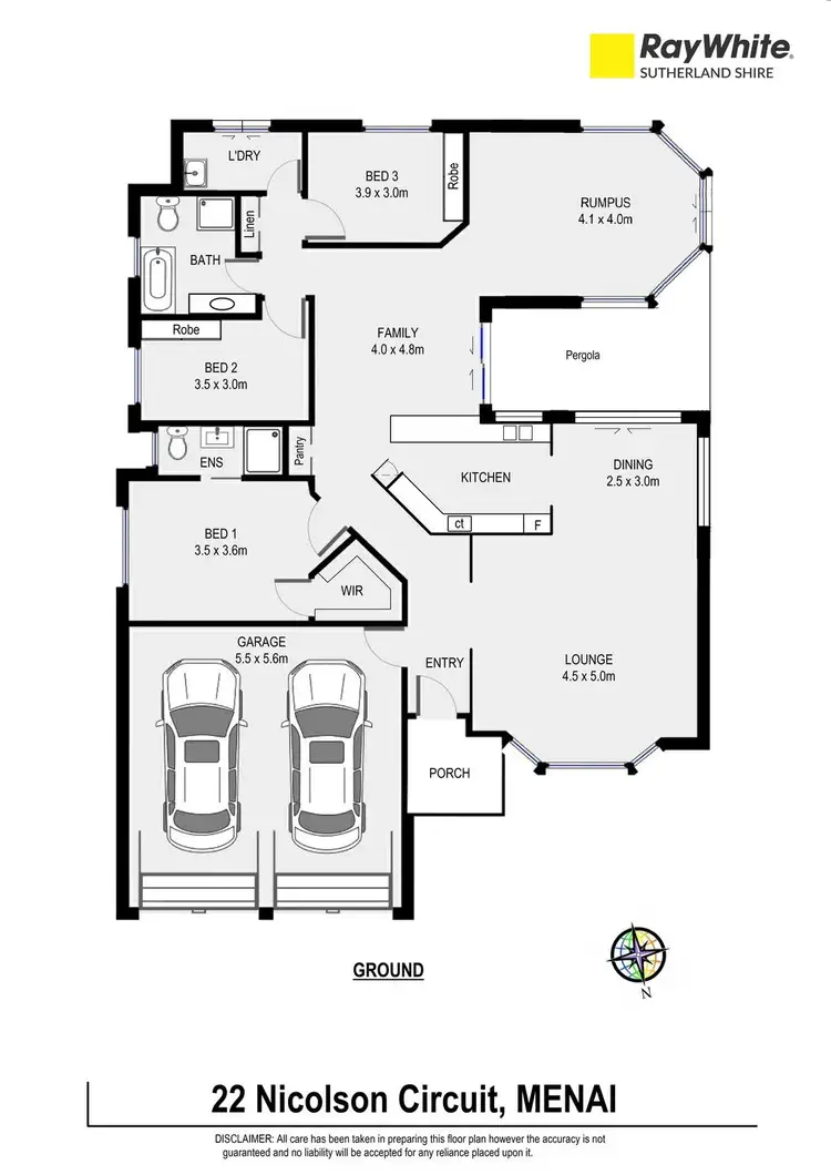 Floorplan of Homely house listing, 22 Nicolson Circuit, Menai NSW 2234