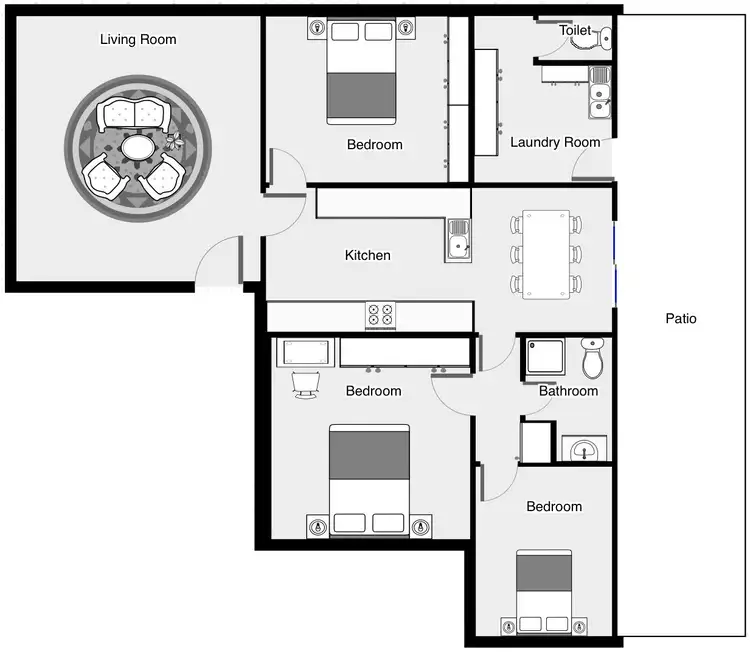 Floorplan of Homely house listing, 7 Jacaranda Street, Red Cliffs VIC 3496