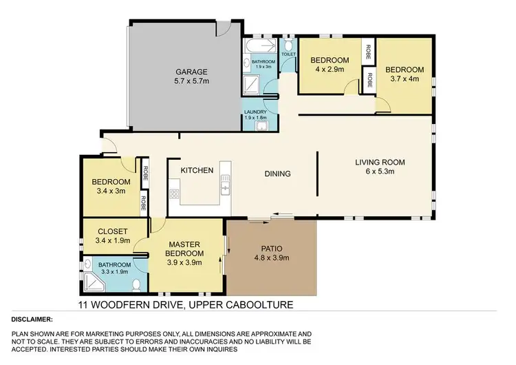 Floorplan of Homely house listing, 11 Woodfern Drive, Upper Caboolture QLD 4510