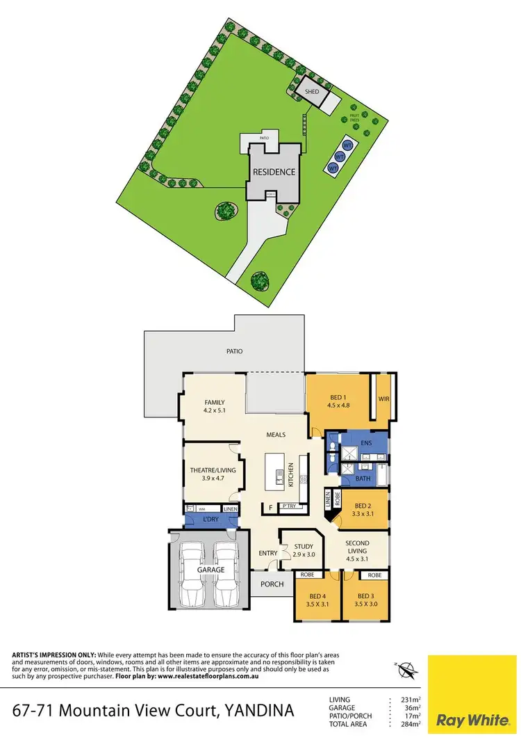 Floorplan of Homely house listing, 67-71 Mountain View Court, Yandina QLD 4561