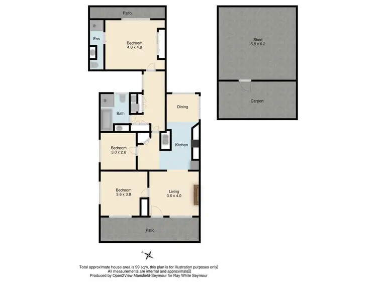 Floorplan of Homely house listing, 63 Livingstone Street, Avenel VIC 3664