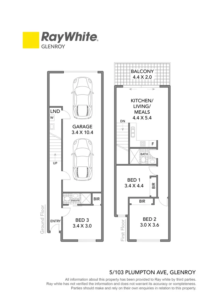 Floorplan of Homely townhouse listing, 5/103 Plumpton Avenue, Glenroy VIC 3046