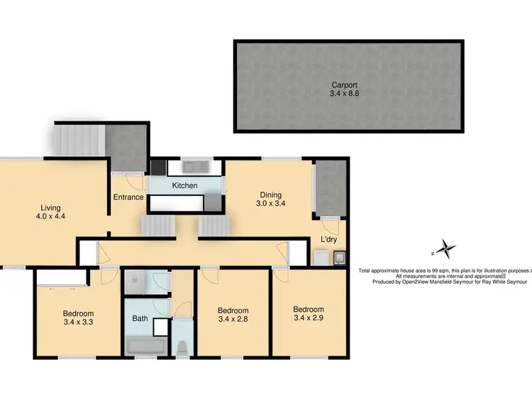 Floorplan of Homely house listing, 48 Monash Drive, Seymour VIC 3660