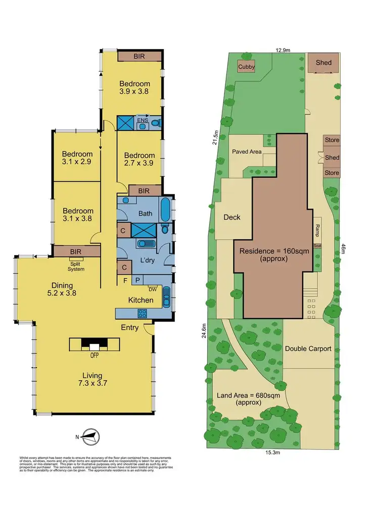 Floorplan of Homely house listing, 3 Leddy Street, Forest Hill VIC 3131