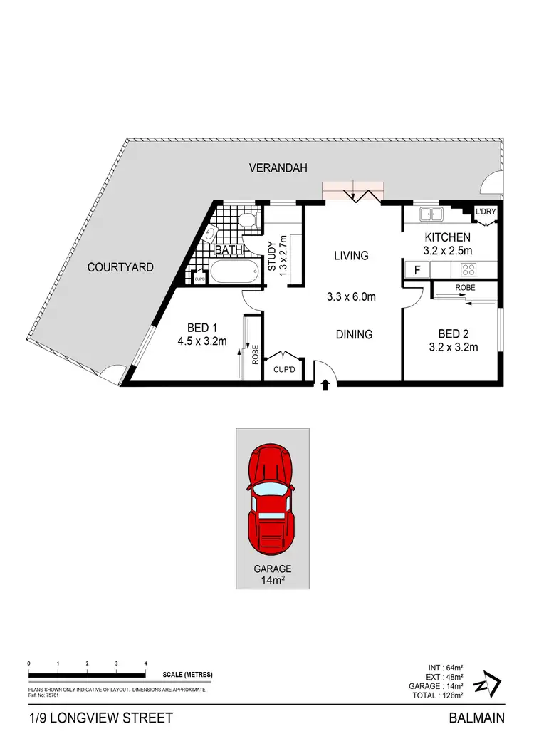 Floorplan of Homely apartment listing, 1/9 Longview Street, Balmain NSW 2041