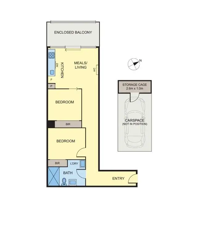 Floorplan of Homely apartment listing, G13/8 Garfield Street, Richmond VIC 3121