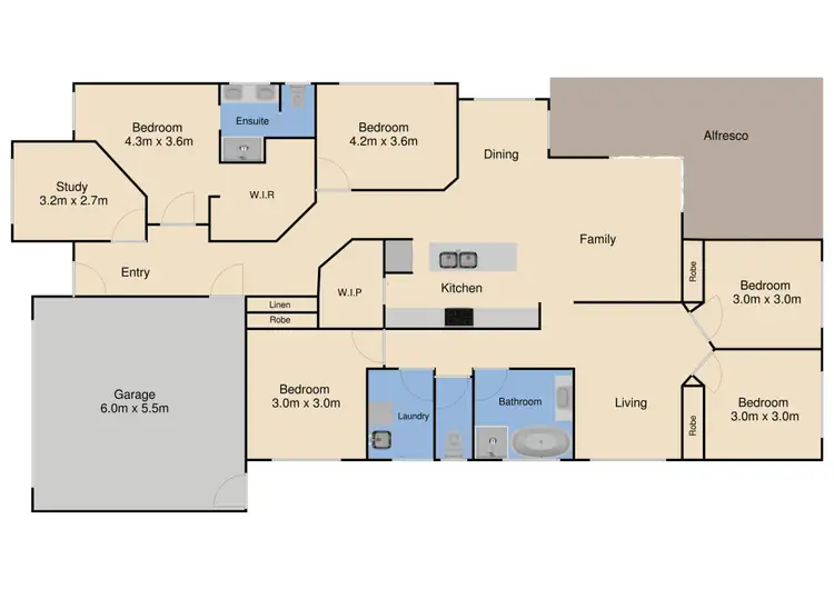 Floorplan of Homely house listing, 1 Pardalote Place, Cowes VIC 3922