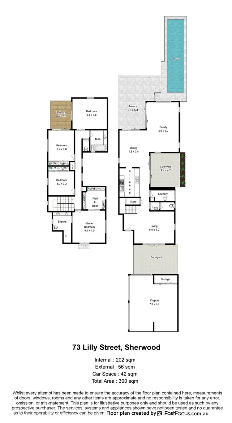 Floorplan of Homely house listing, 73 Lilly Street, Sherwood QLD 4075