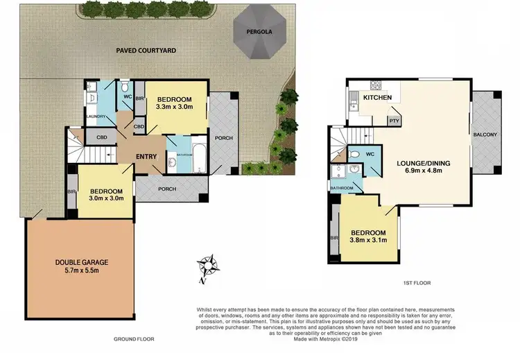 Floorplan of Homely townhouse listing, 3/2 Bapaume Avenue, Edithvale VIC 3196