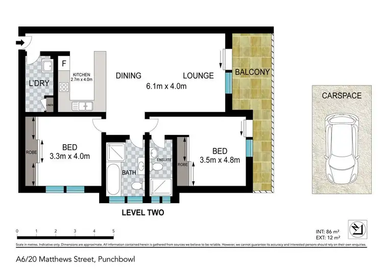 Floorplan of Homely apartment listing, A6/20 Matthews Street, Punchbowl NSW 2196