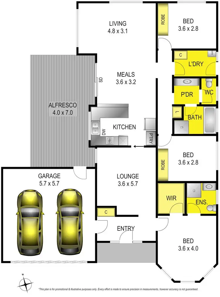 Floorplan of Homely house listing, 22 Clover Street, Lara VIC 3212