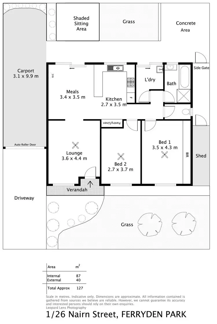Floorplan of Homely unit listing, 1/26 Nairn Street, Ferryden Park SA 5010