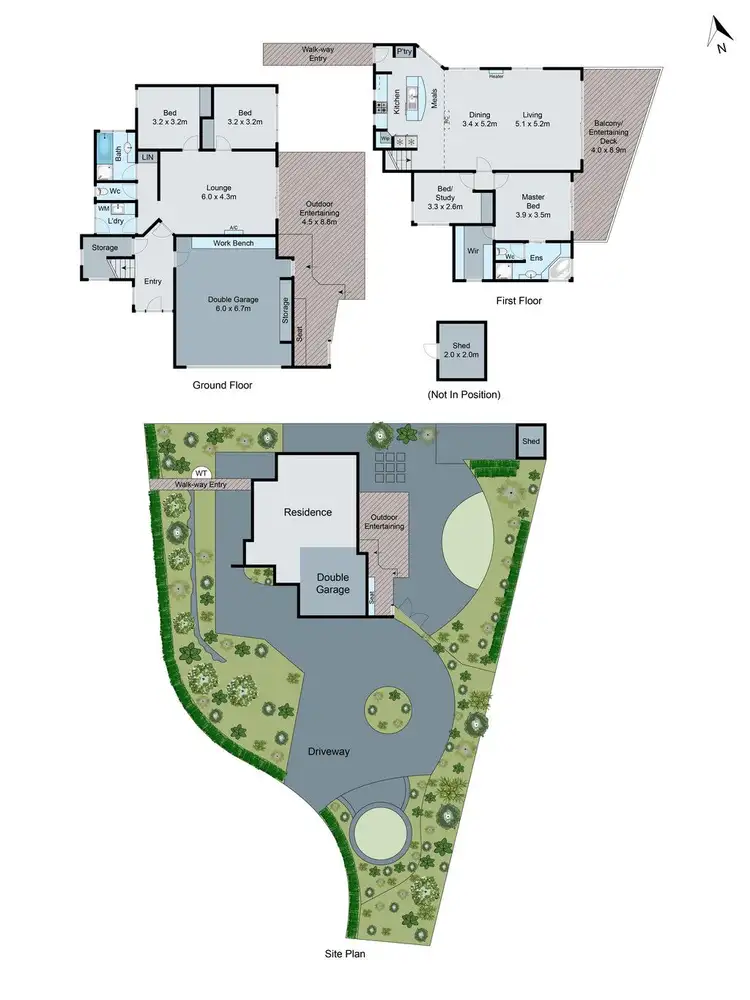 Floorplan of Homely house listing, 7-9 Hillbank Close, Hamlyn Heights VIC 3215