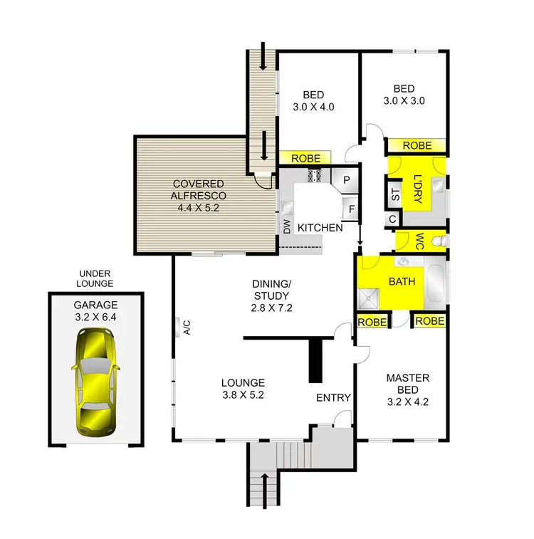 Floorplan of Homely house listing, 1/1 Emmy Court, Grovedale VIC 3216