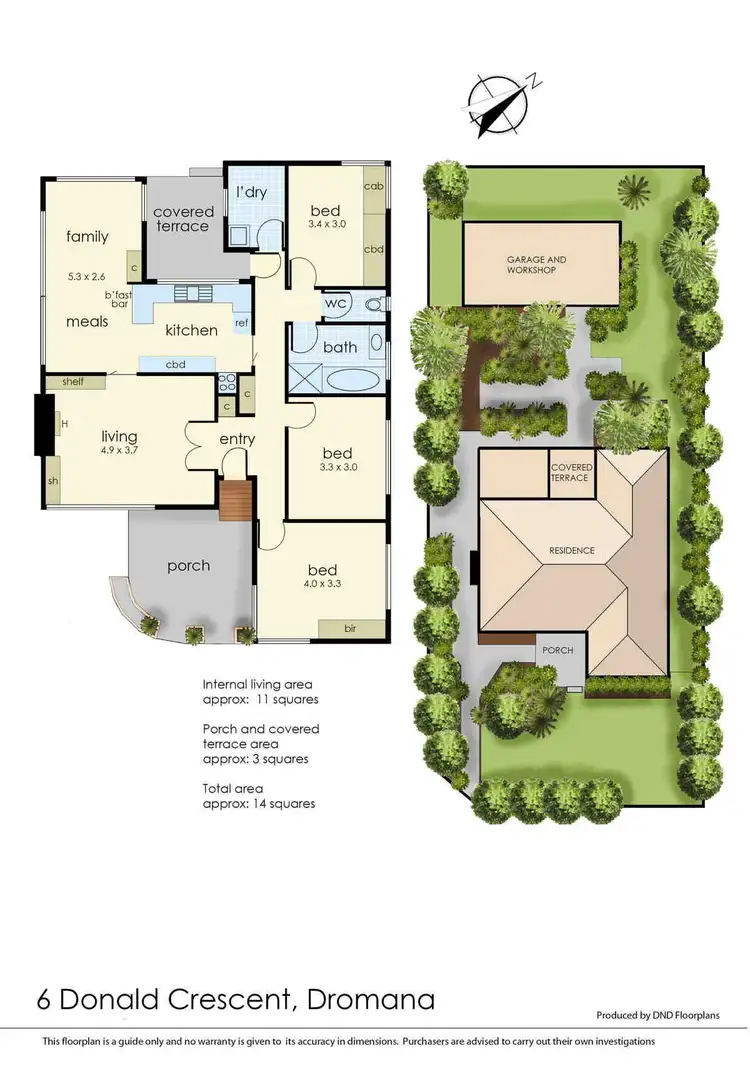 Floorplan of Homely house listing, 6 Donald Crescent, Dromana VIC 3936