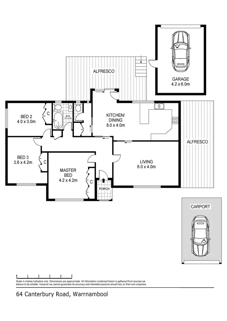 Floorplan of Homely house listing, 64 Canterbury Road, Warrnambool VIC 3280