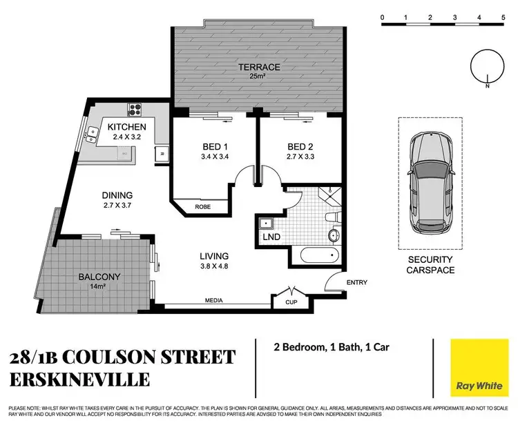 Floorplan of Homely apartment listing, 28/1B Coulson Street, Erskineville NSW 2043