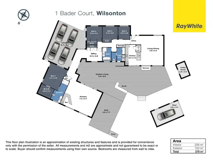 Floorplan of Homely house listing, 1 Bader Court, Wilsonton QLD 4350