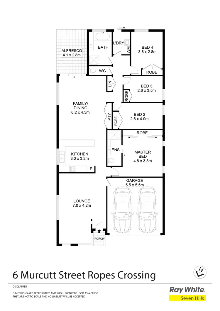 Floorplan of Homely house listing, 6 MURCUTT Street, Ropes Crossing NSW 2760