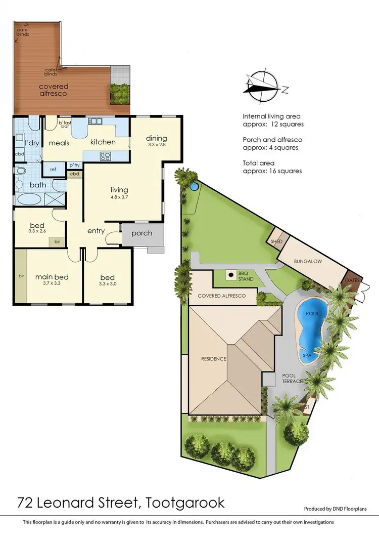 Floorplan of Homely house listing, 72 Leonard Street, Tootgarook VIC 3941
