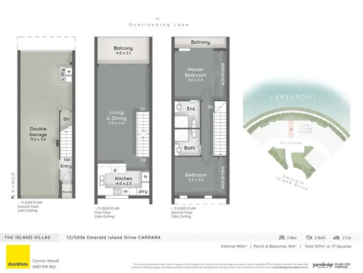 Floorplan of Homely townhouse listing, 12/5036 Emerald Island Drive, Carrara QLD 4211