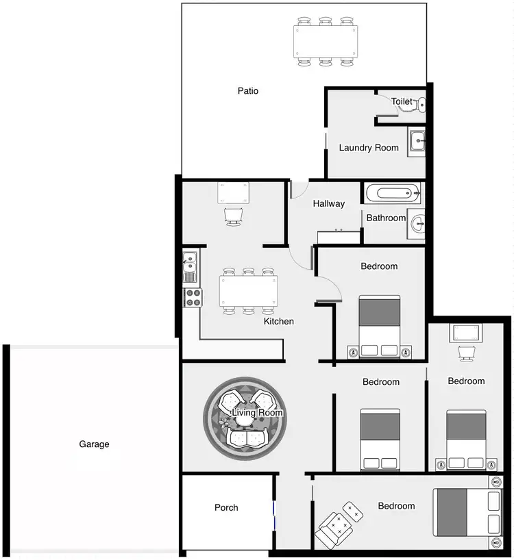 Floorplan of Homely house listing, 48 Regina Avenue, Cabarita VIC 3505