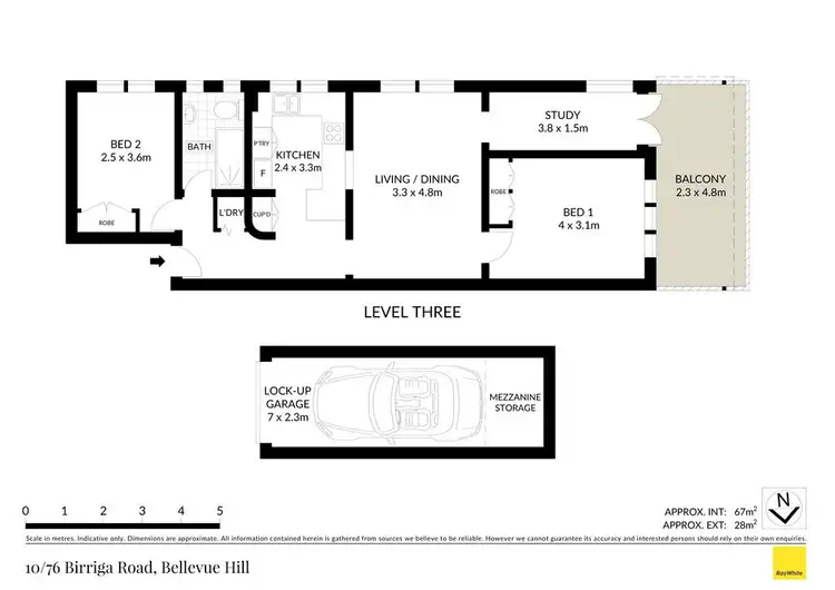 Floorplan of Homely apartment listing, 10/76 Birriga Road, Bellevue Hill NSW 2023