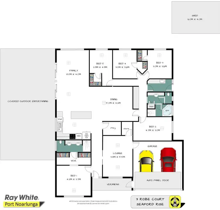 Floorplan of Homely house listing, 3 Robe Court, Seaford Rise SA 5169