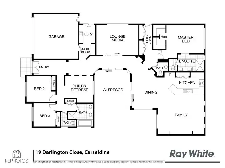Floorplan of Homely house listing, 19 Darlington Close, Carseldine QLD 4034