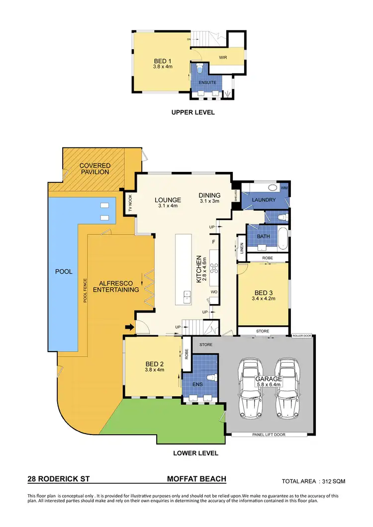 Floorplan of Homely house listing, 28 Roderick Street, Moffat Beach QLD 4551