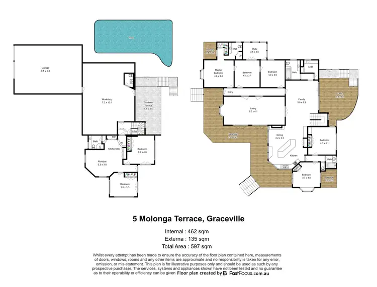 Floorplan of Homely house listing, 5 Molonga Terrace, Graceville QLD 4075