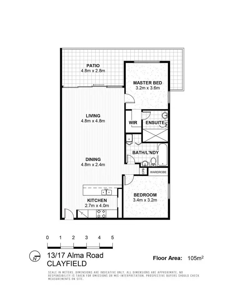 Floorplan of Homely unit listing, 13/17 Alma Road, Clayfield QLD 4011