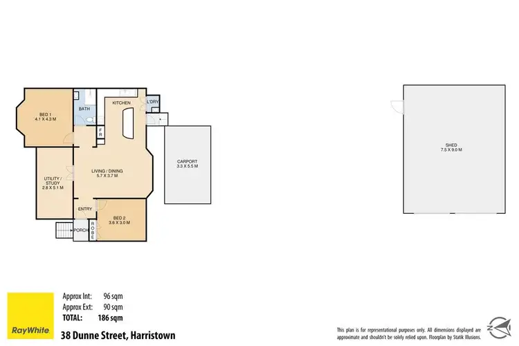 Floorplan of Homely house listing, 38 Dunne Street, Harristown QLD 4350