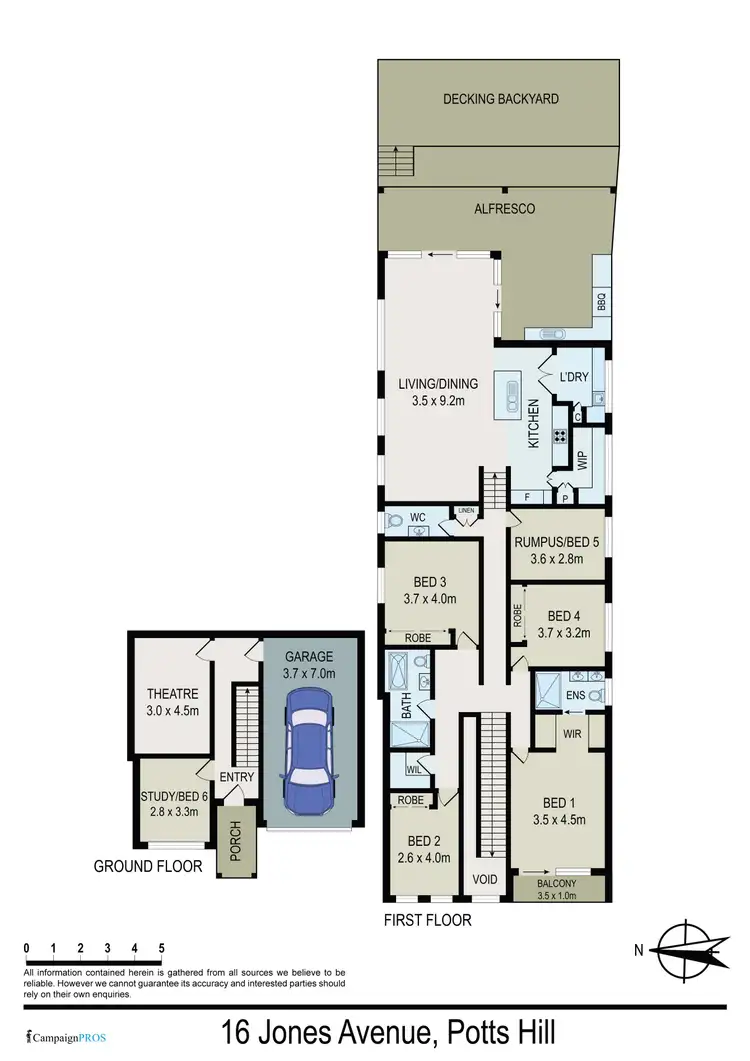 Floorplan of Homely house listing, 16 Jones Avenue, Potts Hill NSW 2143