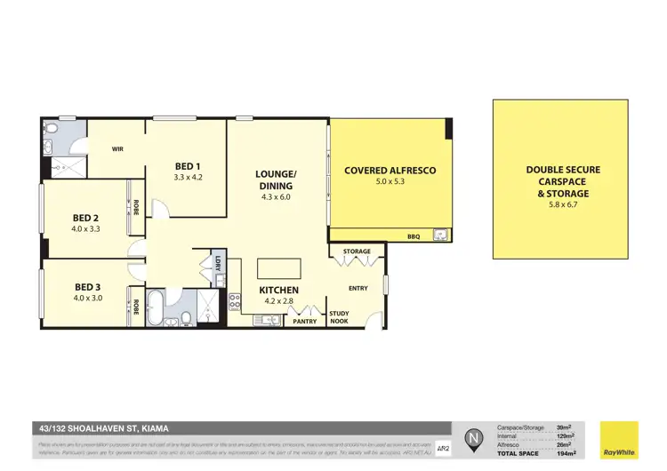 Floorplan of Homely apartment listing, 43/134 Shoalhaven Street, Kiama NSW 2533