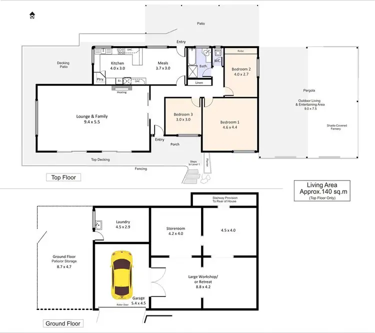 Floorplan of Homely house listing, 21 Riverview Drive, Paringa SA 5340
